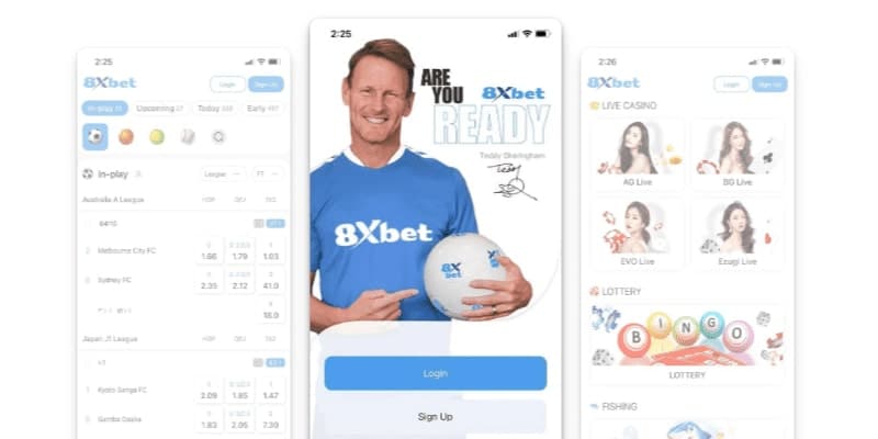 Giới Thiệu 8XBET 3 Giao diện cá cược tại nhà cái 8xbet